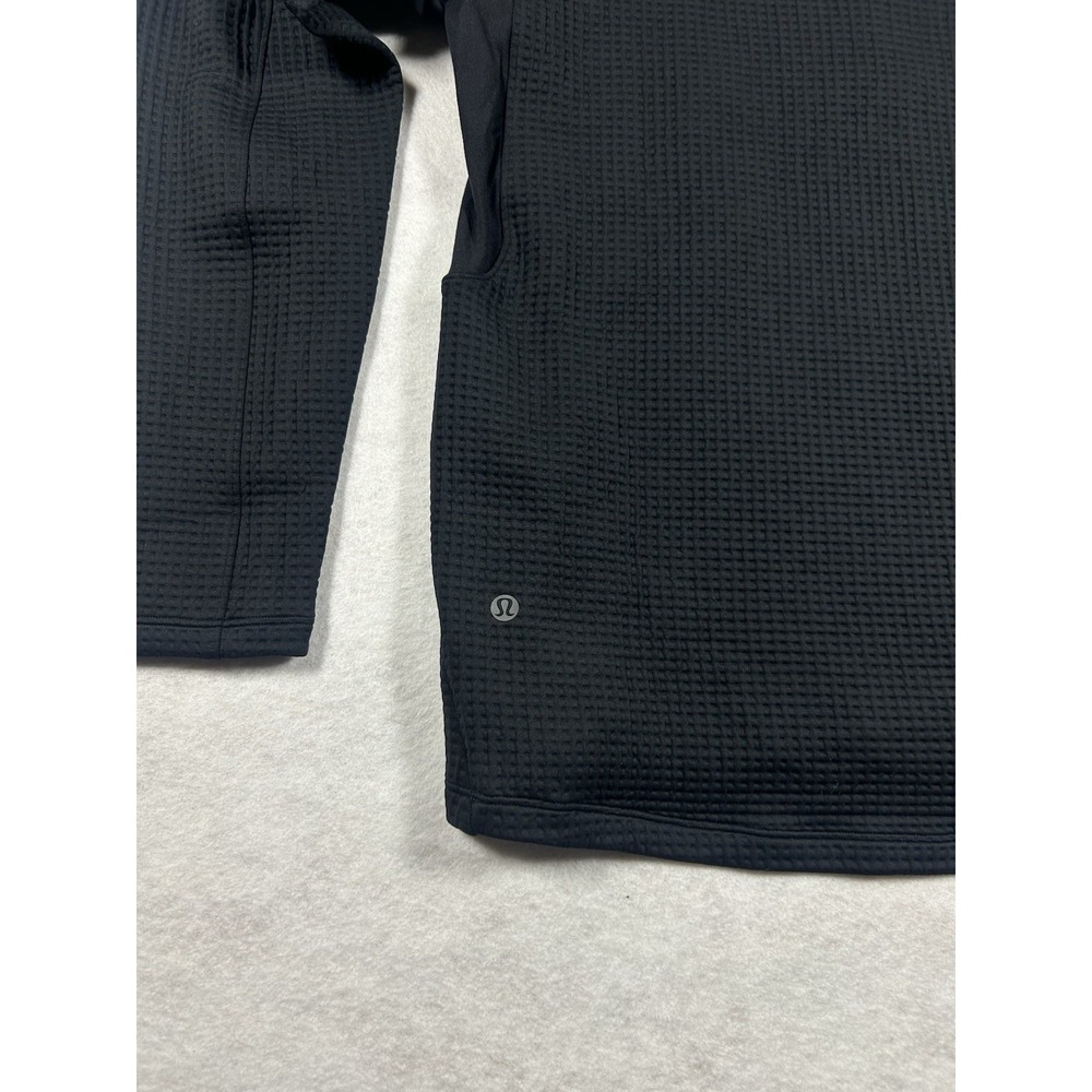Lululemon WaffleKnit Half Zip Mens M Black Oakland Athletics MLB Baseball Jacket - Picture 7 of 9